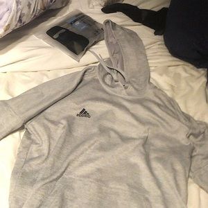 Grey adidas hoodie